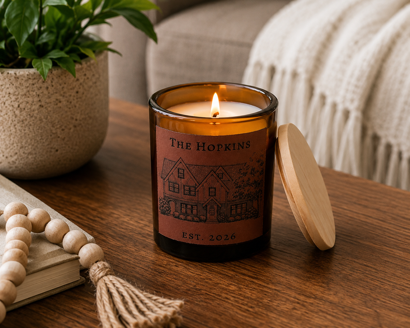 Custom Engraved Candle Jar