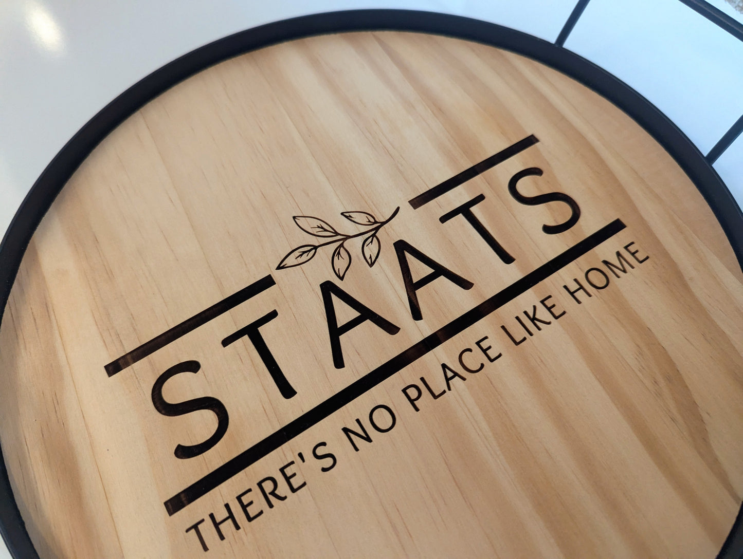 Custom Engraved Wood Tray – Personalized Serving or Display Gift