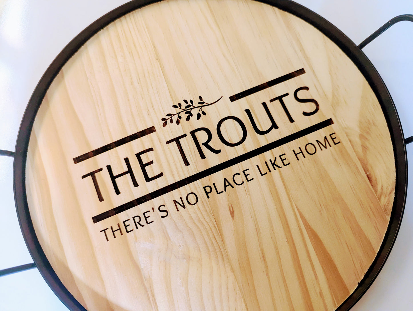 Custom Engraved Wood Tray – Personalized Serving or Display Gift