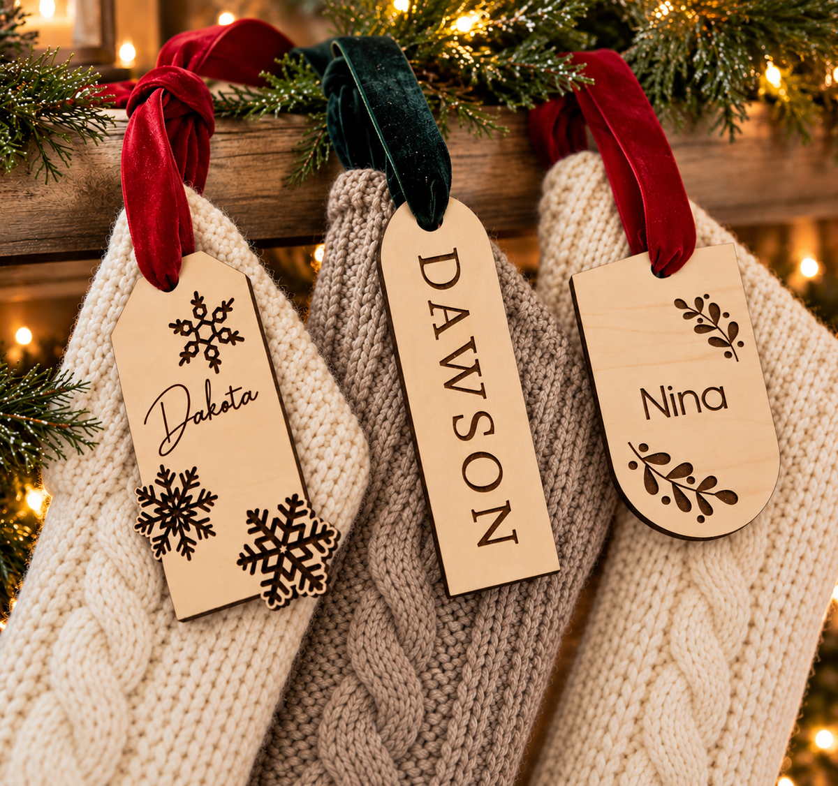 Personalized Stocking Name Tags