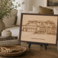 Custom Engraved Home Portrait – Personalized House Drawing on Wood