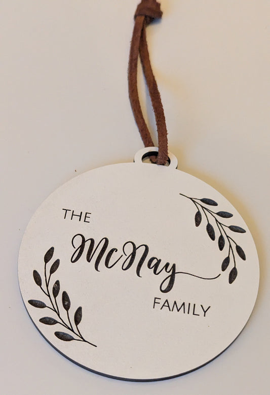 Family Name Ornament