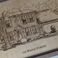 Custom Engraved Home Portrait – Personalized House Drawing on Wood