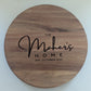 Lazy susan engraved on acacia wood, brown.  realtor, wedding, new home, gift