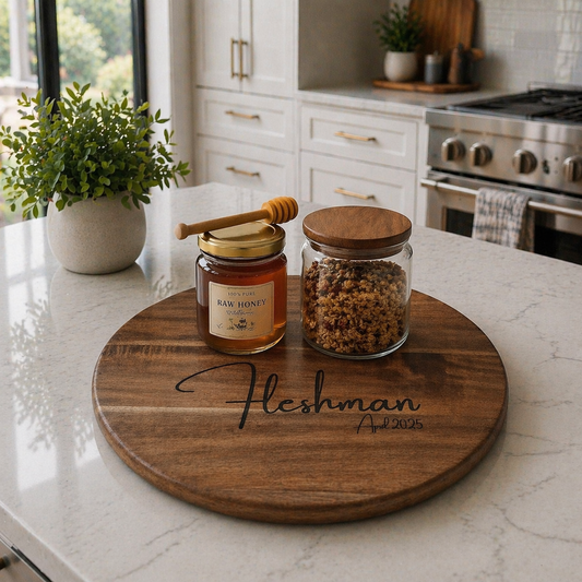 Personalized Lazy Susan – Custom Engraved Serving Tray
