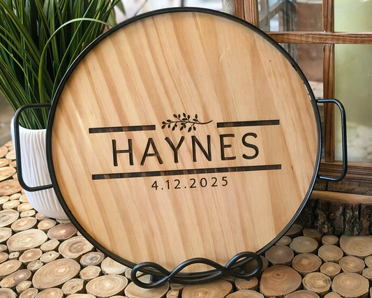 Family Name Tray – Custom Engraved Gift
