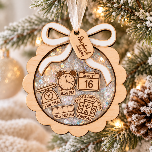 Baby's First Christmas Shaker Ornament