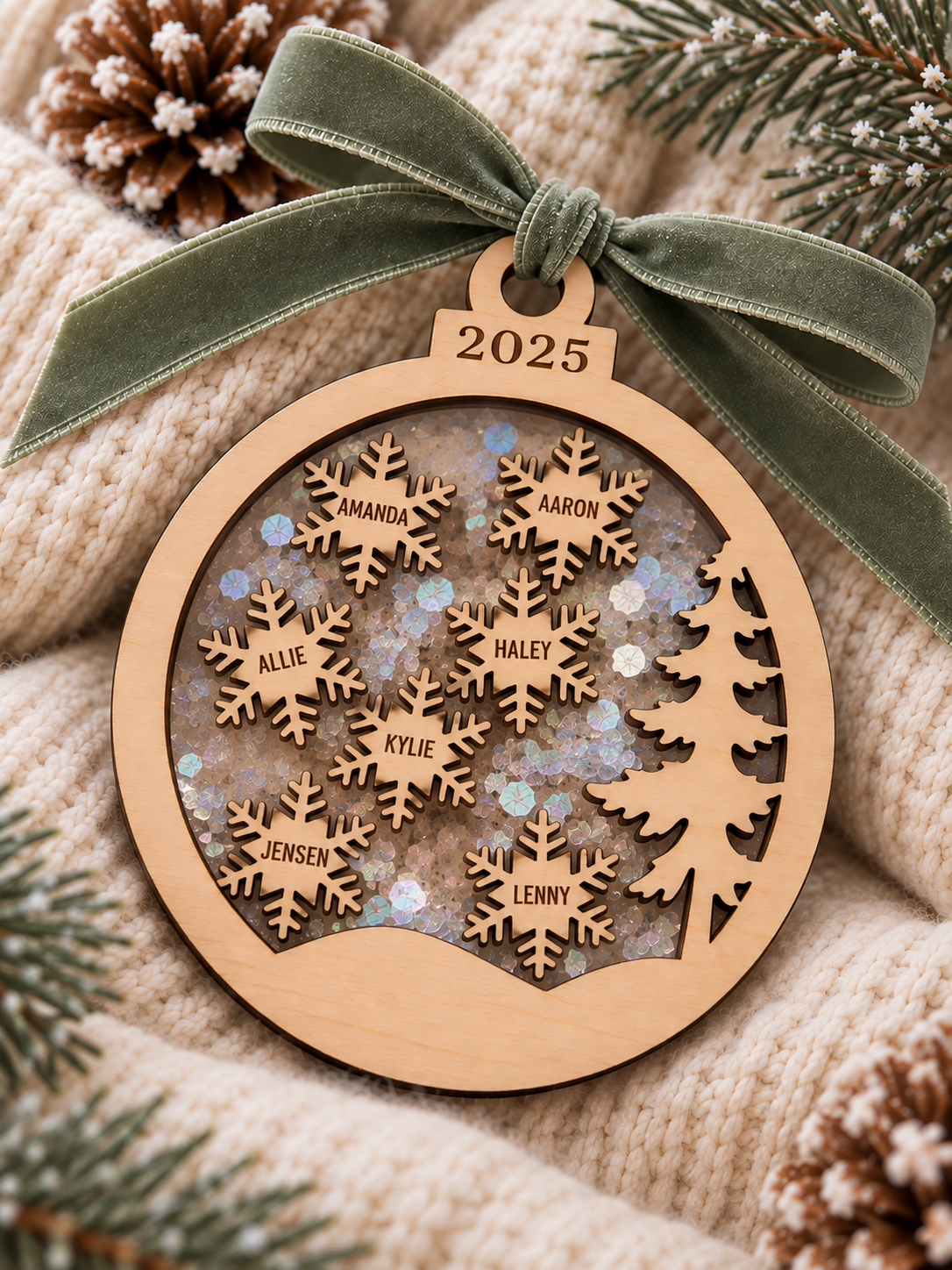 Family or Group Shaker Ornament