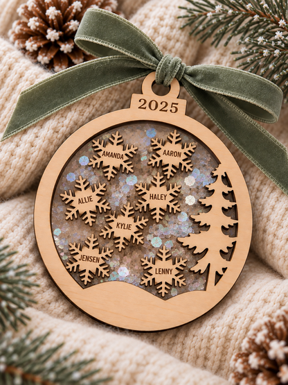 Family or Group Shaker Ornament