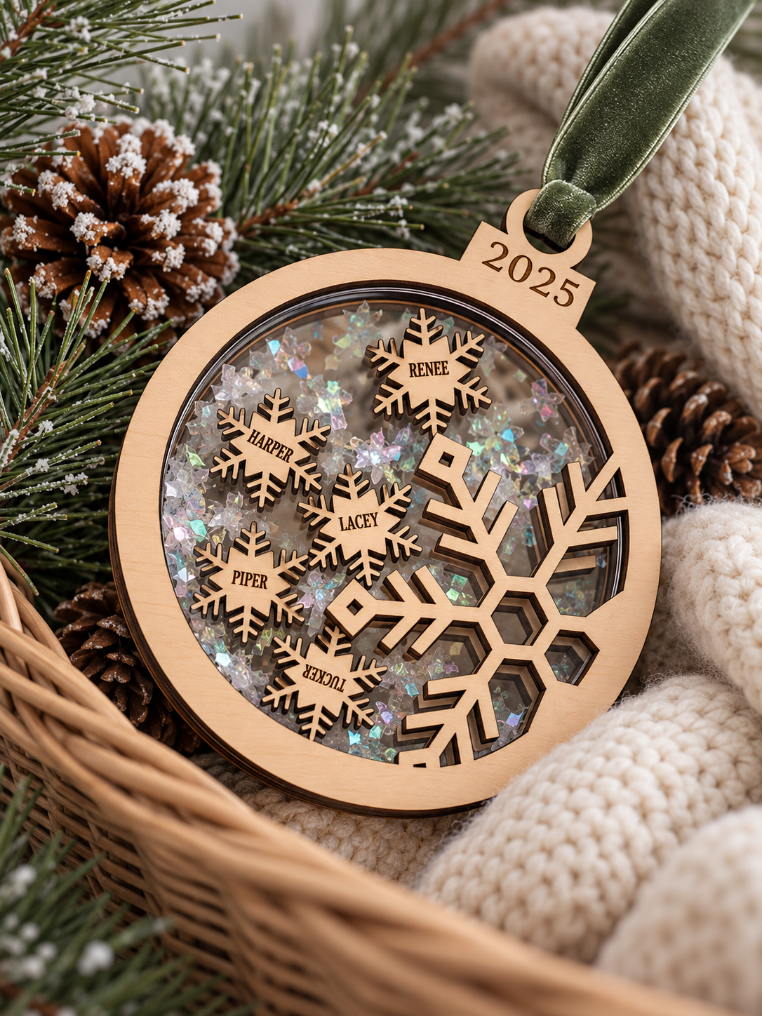 Family or Group Shaker Ornament