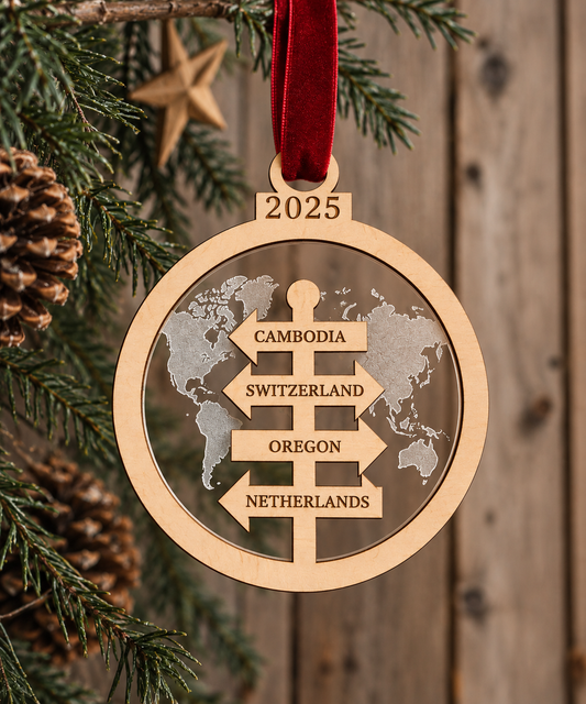 Personalized Travel Memories Ornament