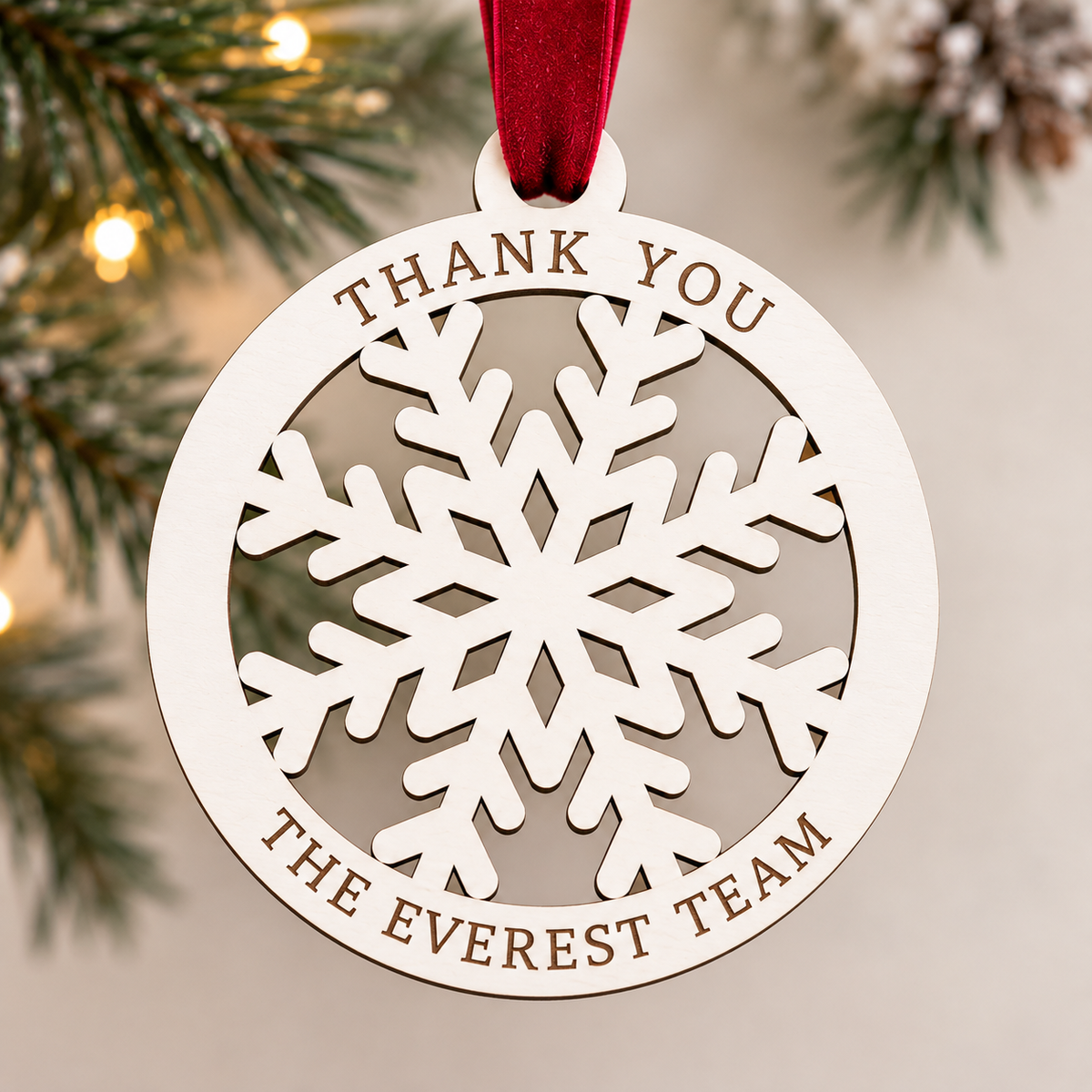 Personalized Snowflake Ornament