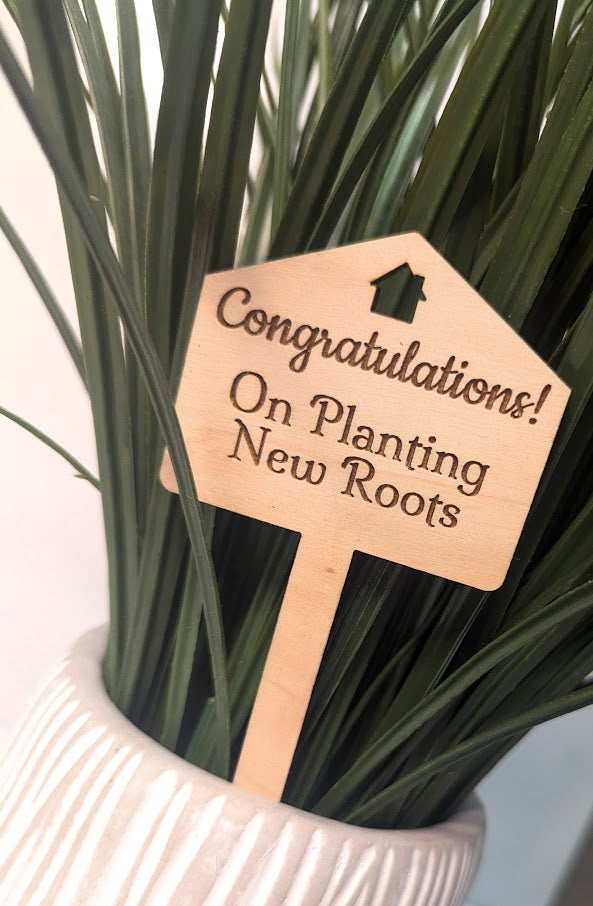 Congratulations! Housewarming Plant Stick (6 Pack)